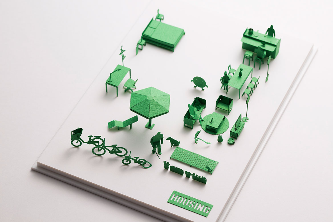 1/100建築模型用添景セット スペシャルエディション HOUSING編 - 製品