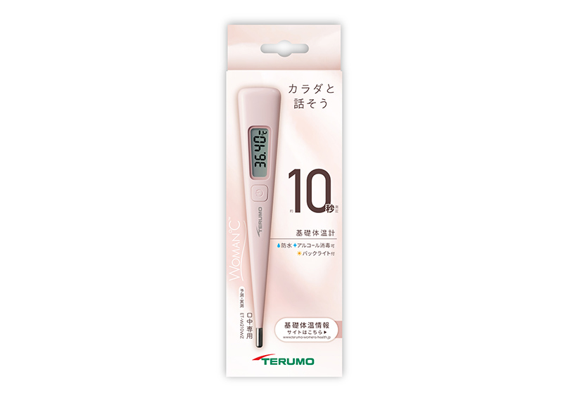 WOMAN℃ テルモ電子体温計W210WZ｜体温計｜テルモ 一般のお客様向け情報
