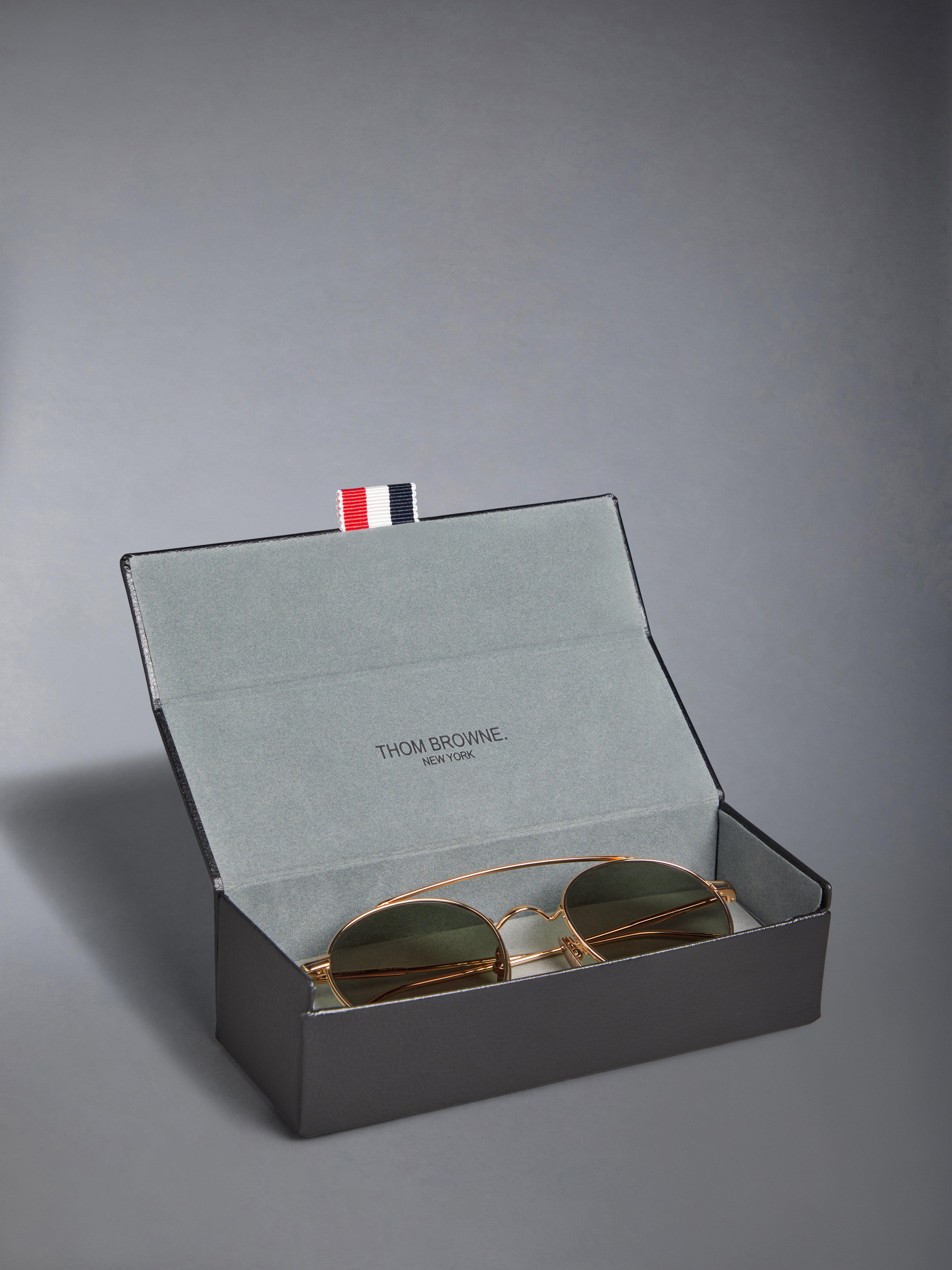Titanium Oval Sunglasses | Thom Browne