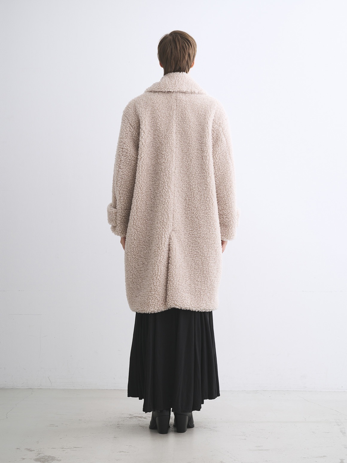 Ecopel boa long coat｜スリードッツ オフィシャルオンラインショップ