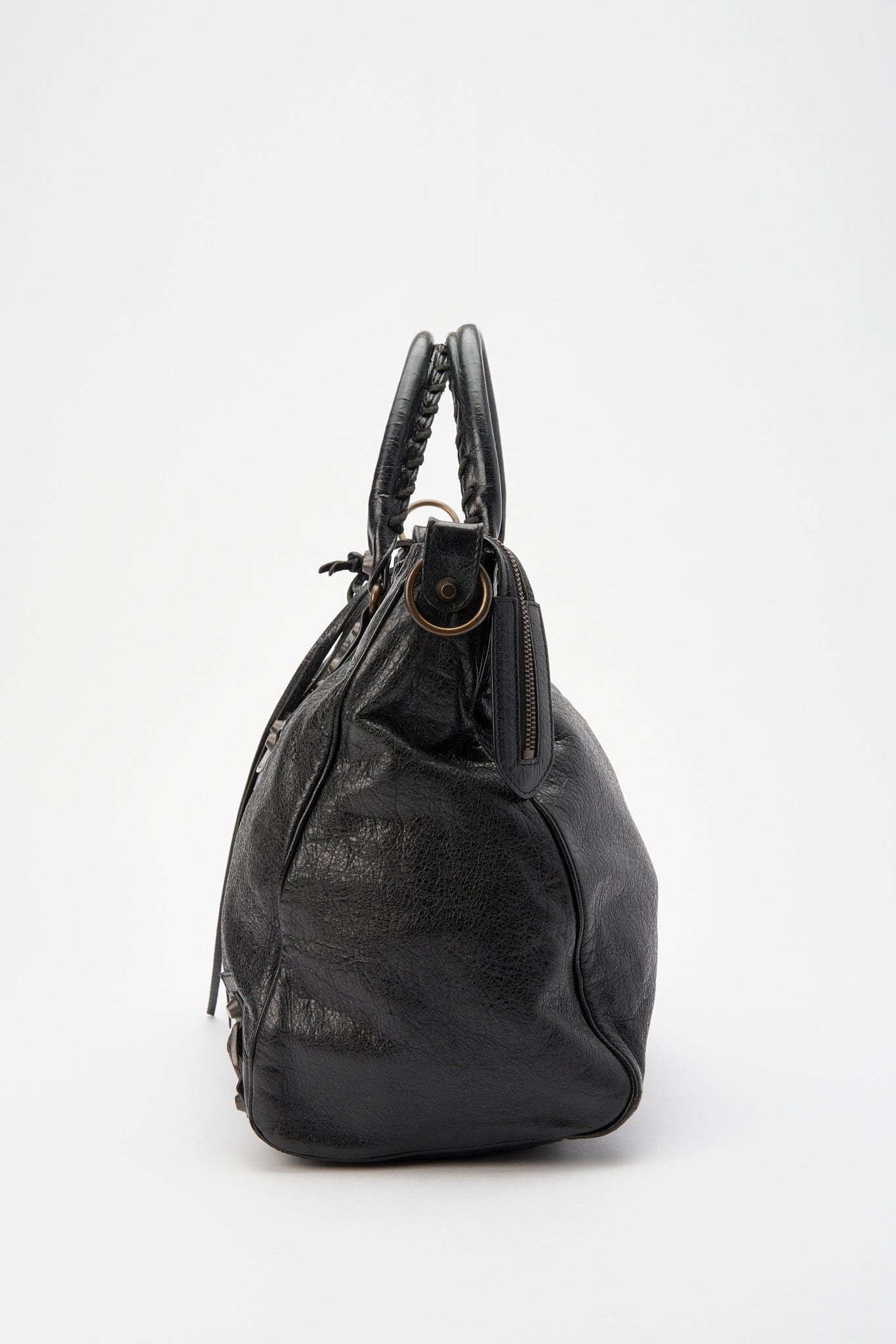 Vintage Balenciaga Black Leather Velo City Bag – The Hosta