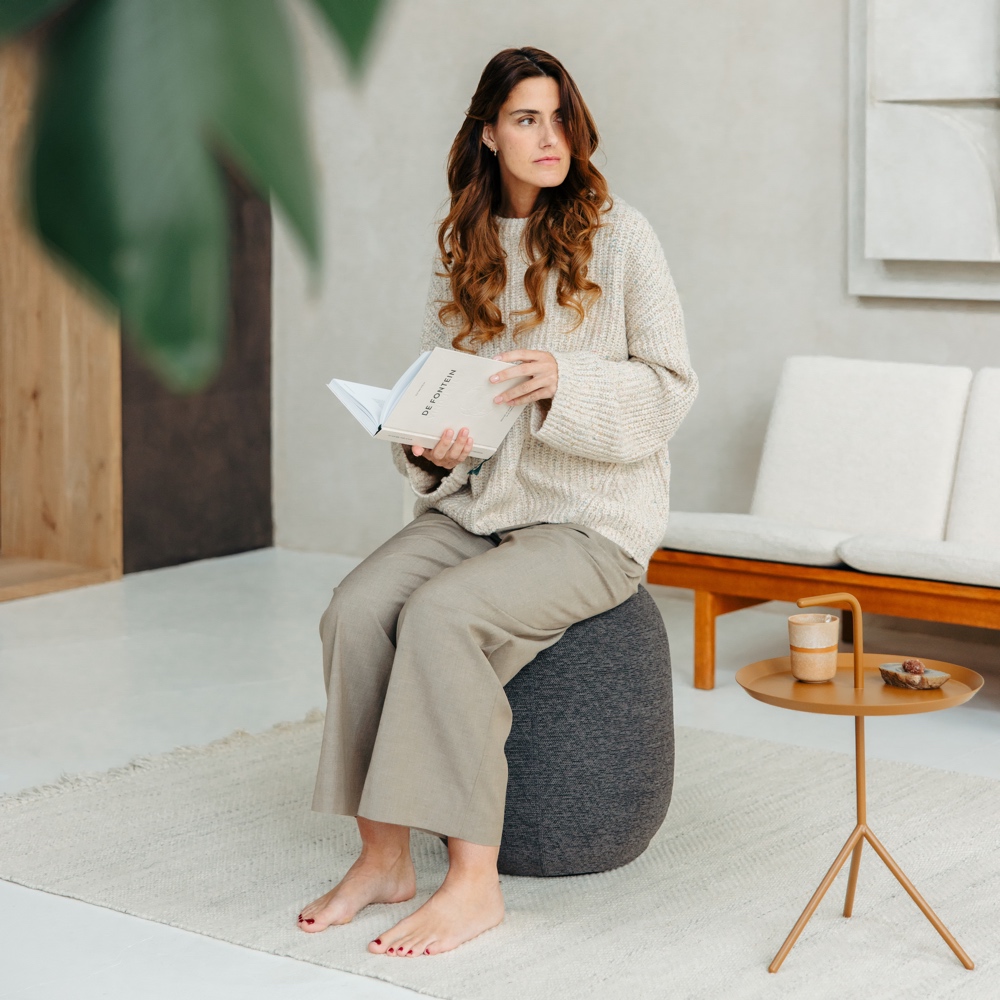 Vluv Kapsul sitting ball Stov Anthracite - The Cushion Shop