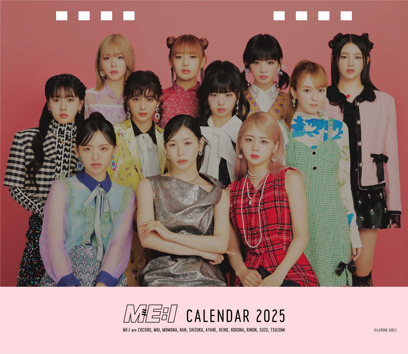 JO1、INI、DXTEEN、ME:I、IS:SUEの2025年カレンダーが発売決定 – 画像