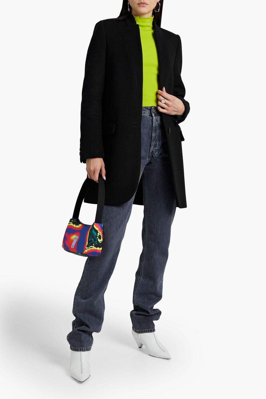 STELLA MCCARTNEY Brushed wool-blend felt coat | THE OUTNET