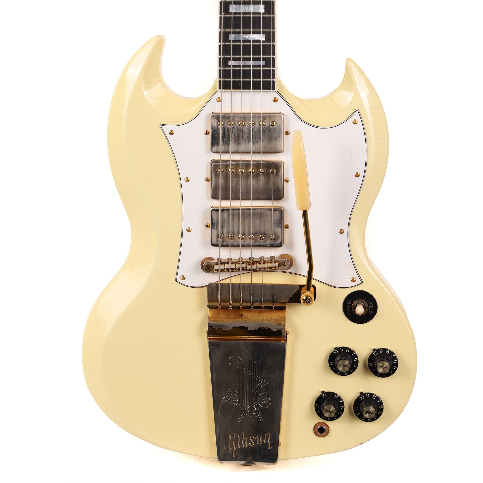 Gibson Custom Shop Jimi Hendrix 1967 SG Custom Guitar Aged Polaris