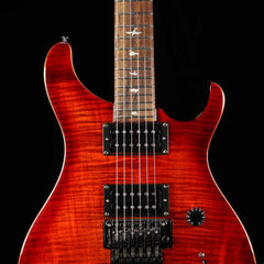 PRS SE Floyd Custom 24 Fire Red Burst | The Music Zoo