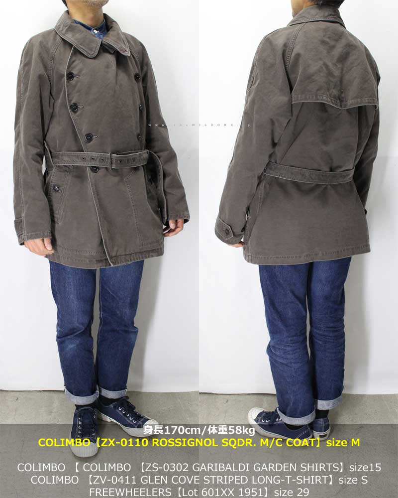 COLIMBO 【ZX-0110 ROSSIGNOL SQDR MOTORCYCLE COAT ＜CHARCOAL