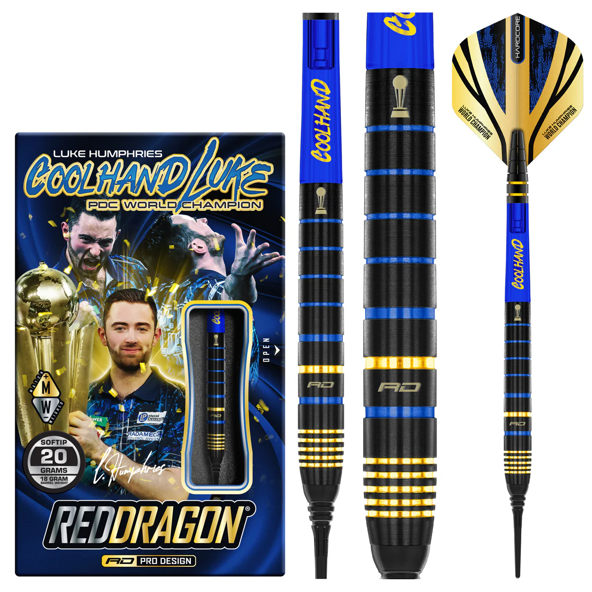 ダーツ バレル Red Dragon LUKE HUMPHRIES WC TX4 Avenger レッド