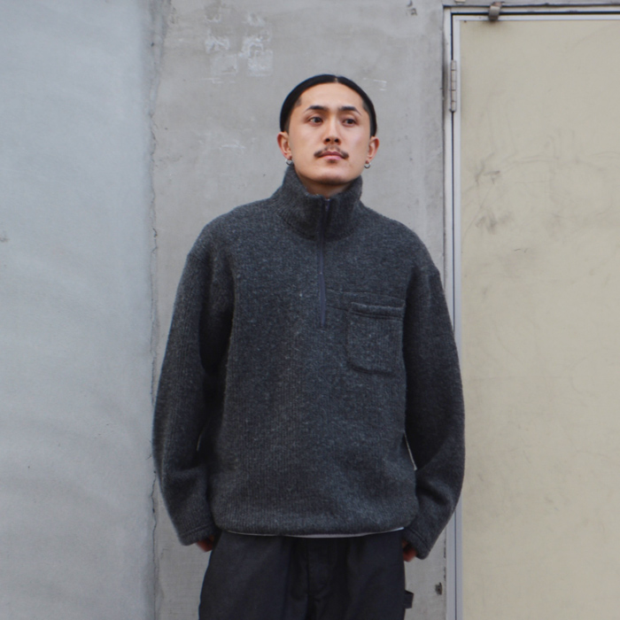 ENGINEERED GARMENTS（エンジニアードガーメンツ）Zip Moc Neck