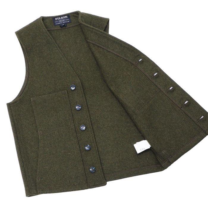 FILSON（フィルソン）MACKINAW WOOL VEST（マッキーノウールベスト