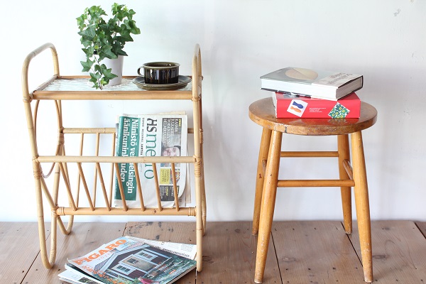 Magazine rack＆table マガジンラック＆テーブル/ スウェーデン 1940's