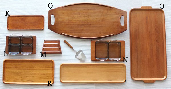 北欧ビンテージ トレイ デンマーク DANSK社 / JHQ 802 (No.Q)