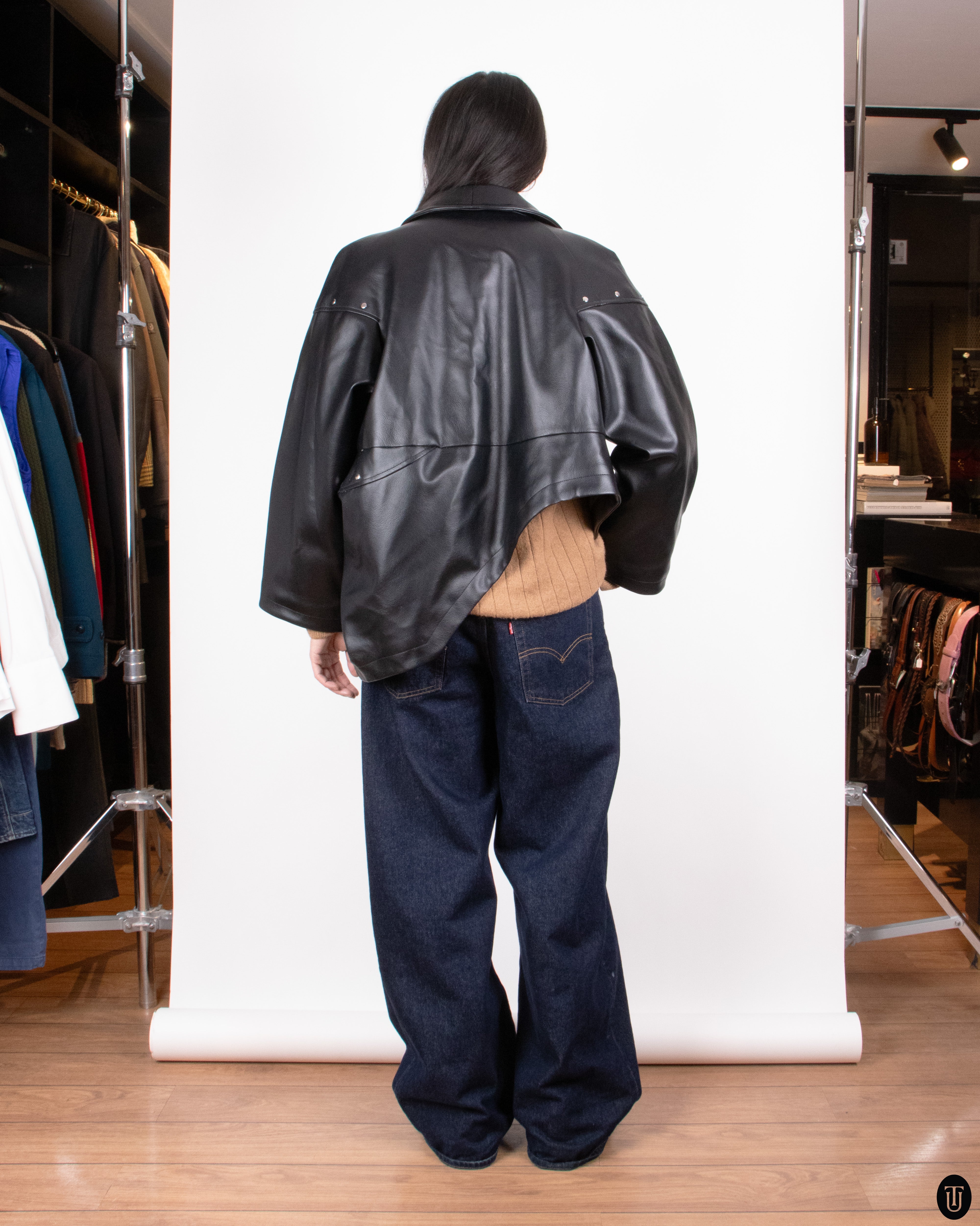 00s Comme Des Garcons Faux Leather Jacket M – Time's Up Vintage