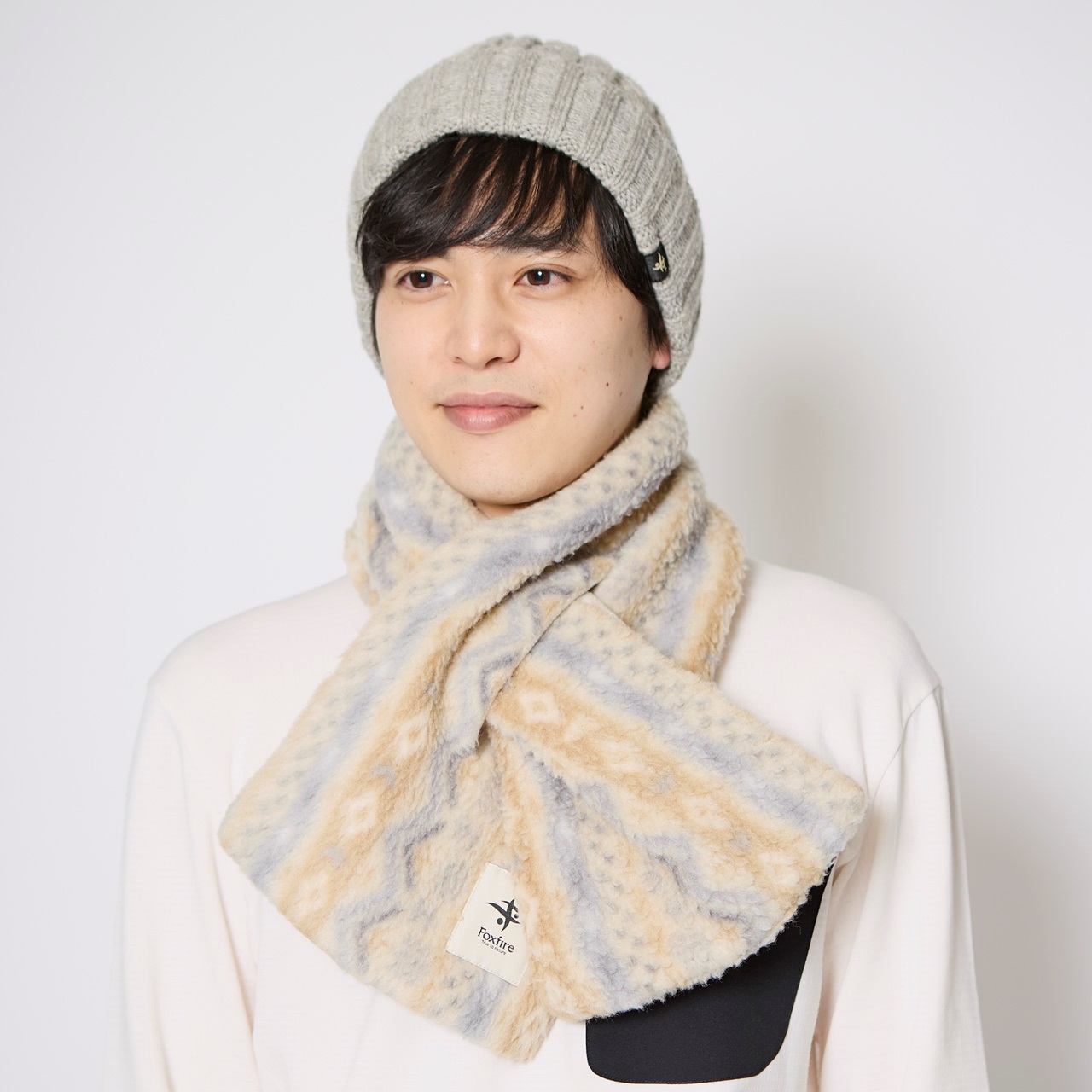 90s レア柄 フリースマフラー llbean Patagonia 非売品 ノベルティ