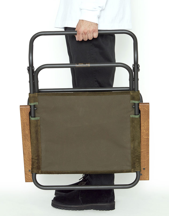 hobo×TRUCK Waterproof Leather Folding Low Chair | TRUCK FURNITURE