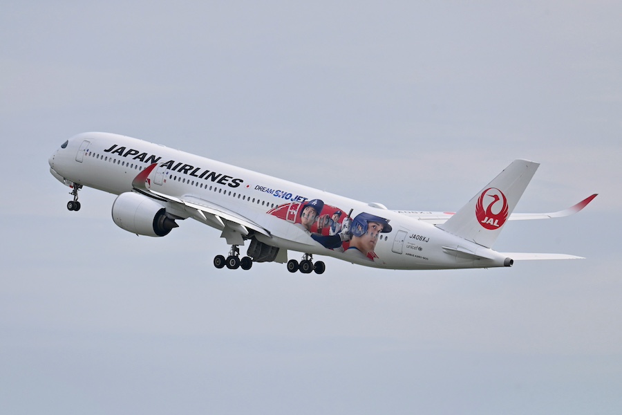 JAL A350-900 大谷翔平 DREAM SHO JET 1/400 大谷翔平選手を描いた