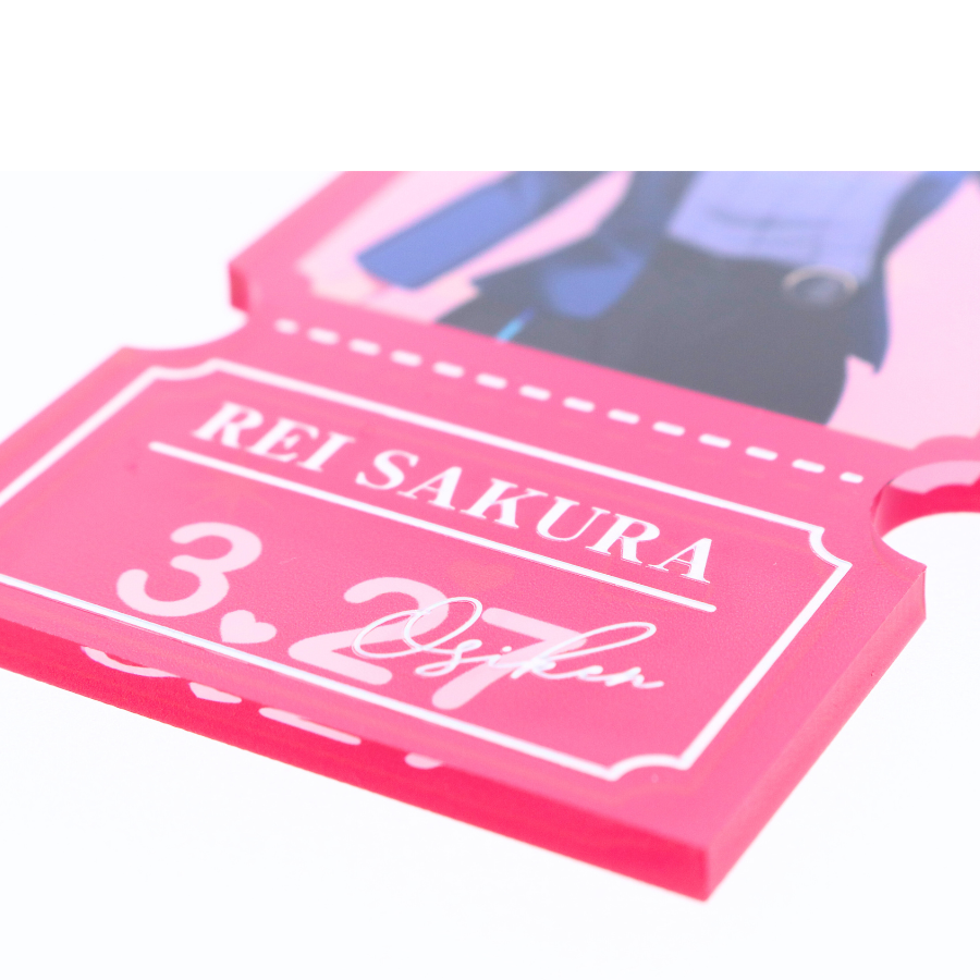 チケット風アクリルキーホルダー｜推し活・推しビジネスに最適な