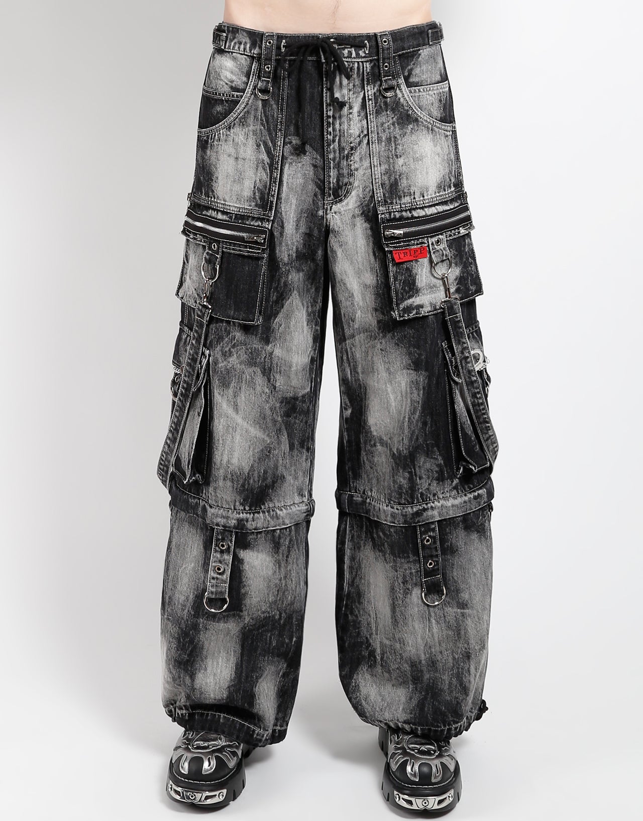 ZIP LOCK PANT STORM WASH BLACK DENIM – trashandvaudeville