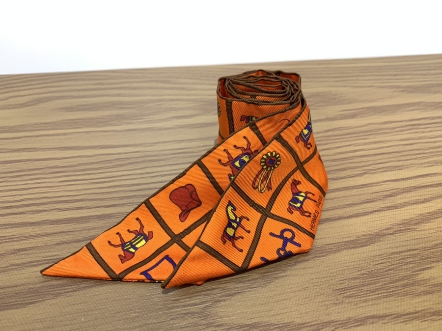 スマホで購入】HERMES(エルメス)ツイリースカーフ「馬着」が買取入荷