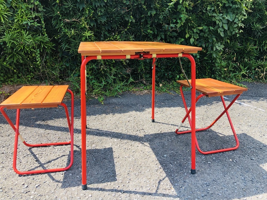 カステルメルリーノ】アウトドアテーブルセット 買取入荷致しました