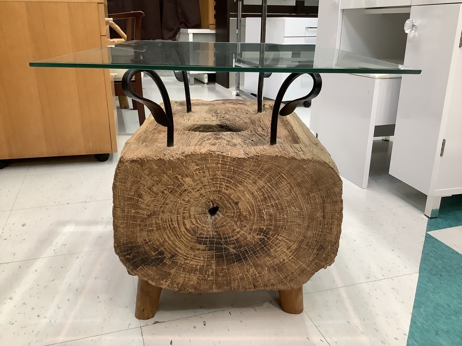 kaja(カジャ)の古木ガラステーブルを買取入荷致しました！【横浜青葉店