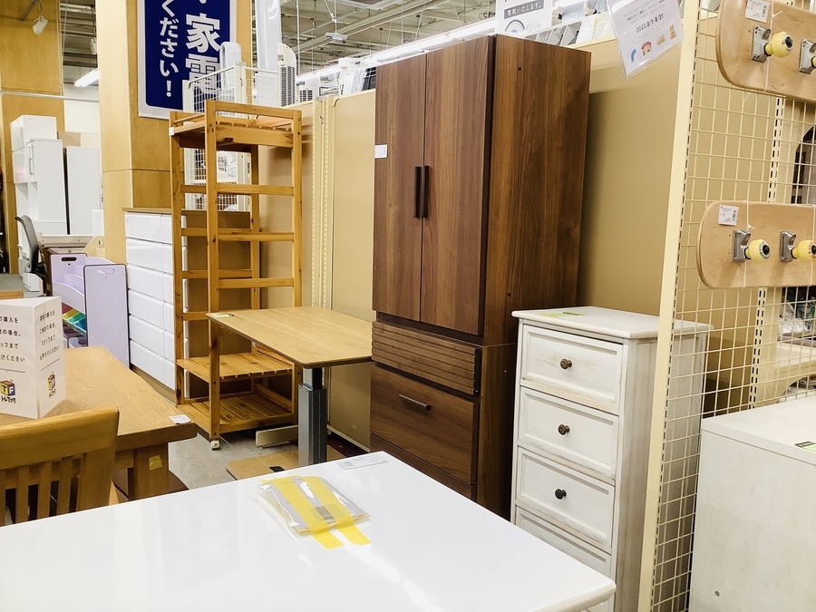 ニトリ カウンターワゴン レンジ台 リズバレー ナチュラルホワイト入荷