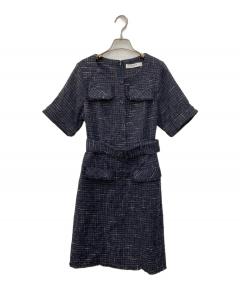 中古・古着通販】Her lip to (ハーリップトゥ) Mix Loop Tweed Dress