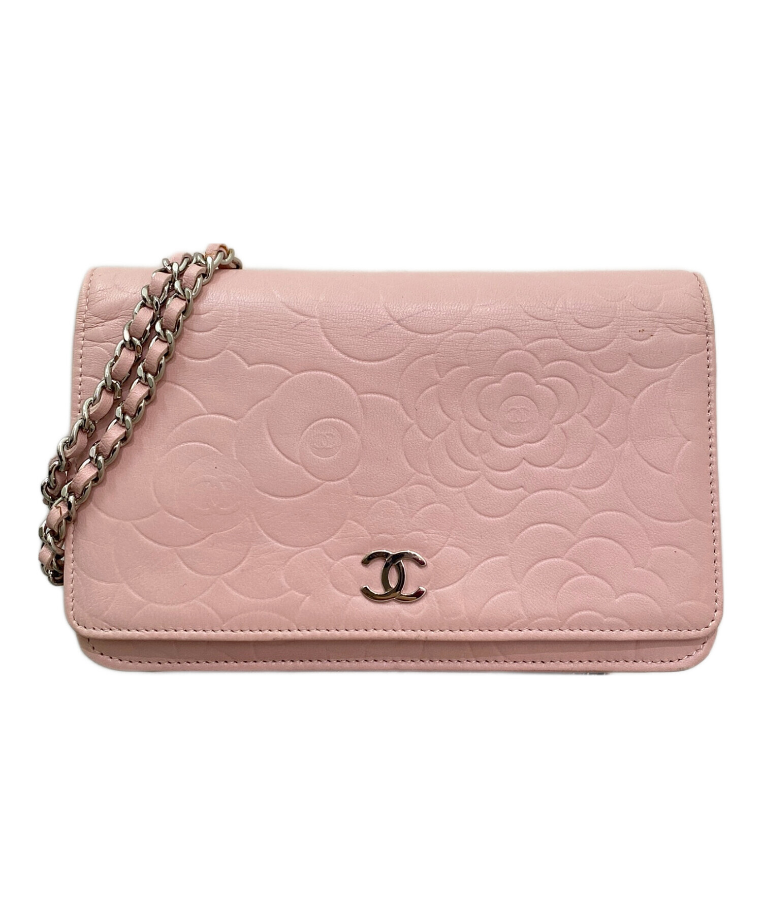 中古・古着通販】CHANEL (シャネル) カメリアチェーンショルダーバッグ