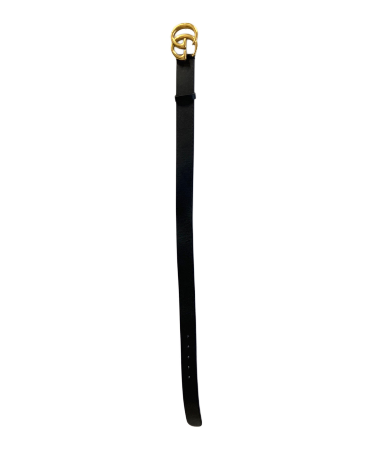 中古・古着通販】GUCCI (グッチ) ダブルGレザーベルト ブラック サイズ