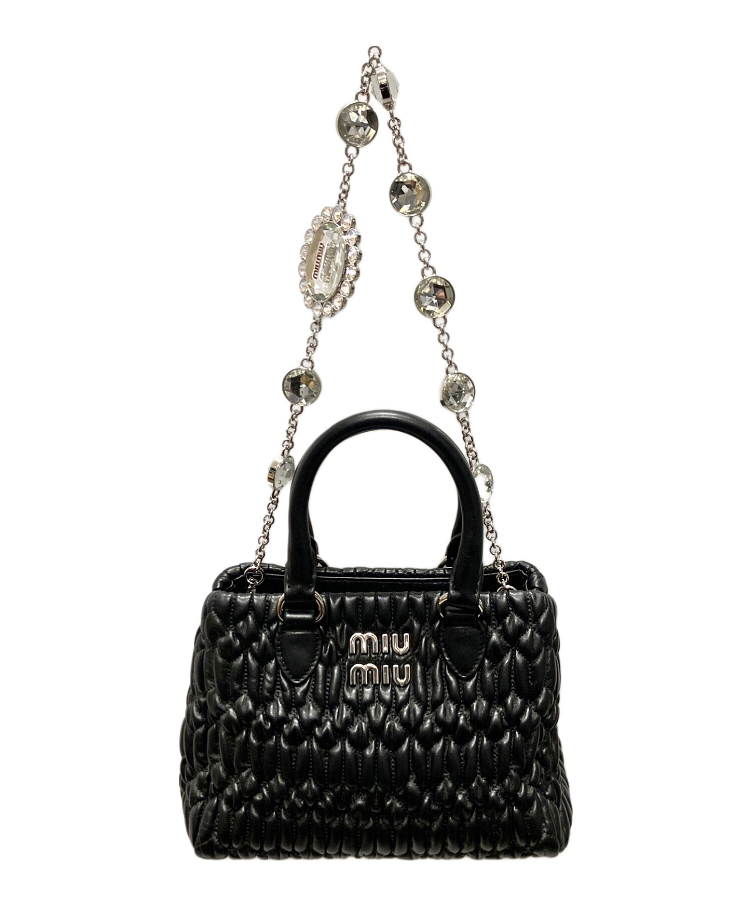 中古・古着通販】MIU MIU (ミュウミュウ) ナッパクリスタル マテラッセ
