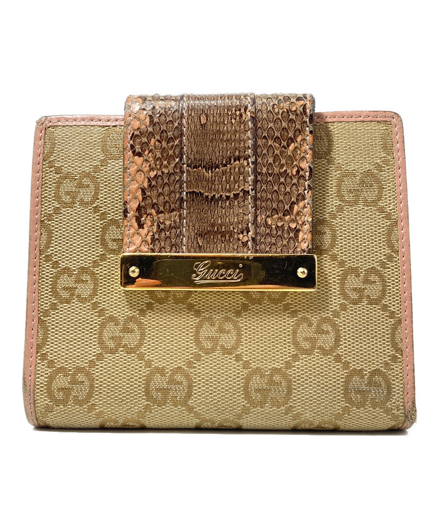 中古・古着通販】GUCCI (グッチ) GGキャンバス シェリーライン 2つ折り