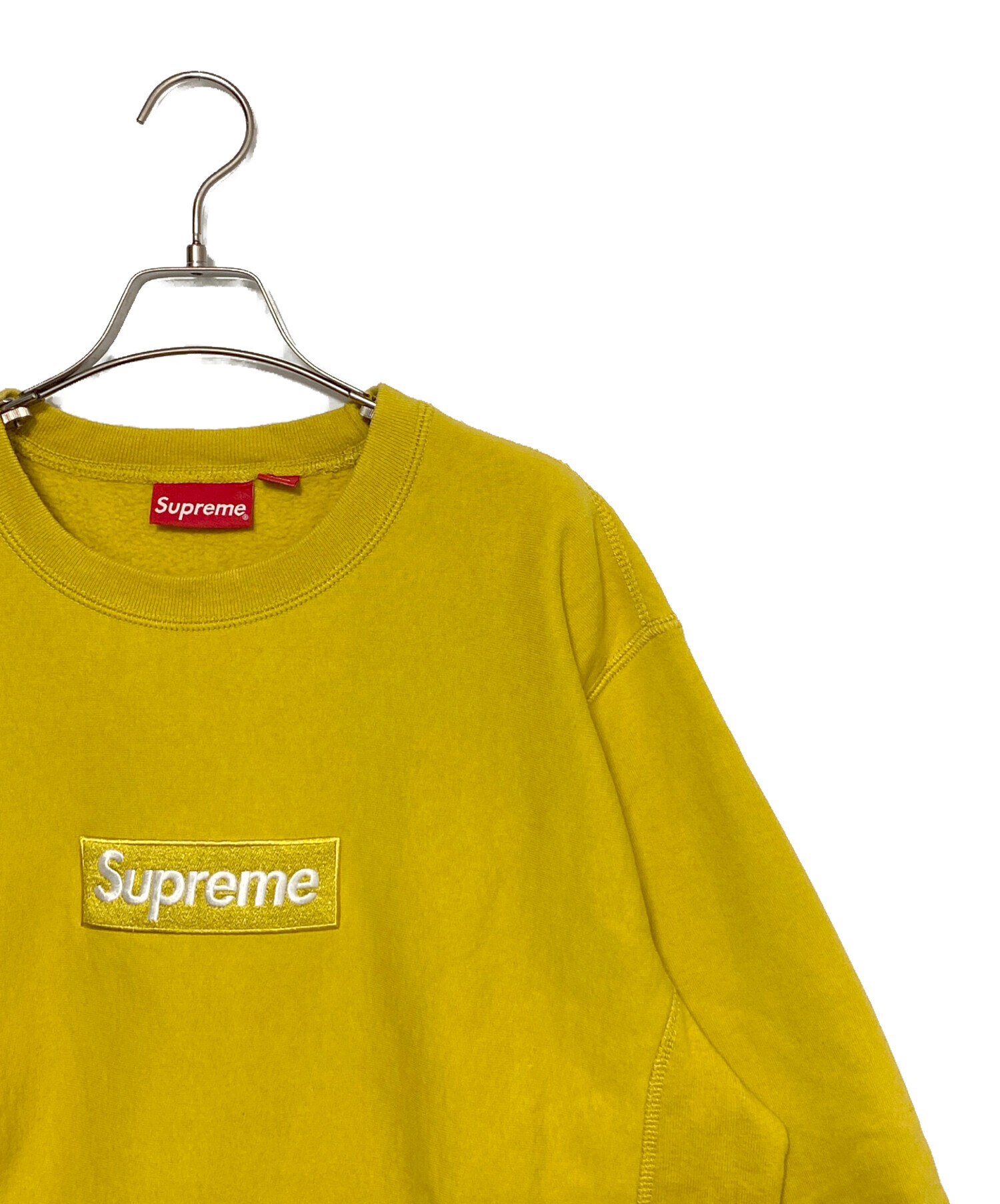 中古・古着通販】SUPREME (シュプリーム) Box Logo Crewneck イエロー
