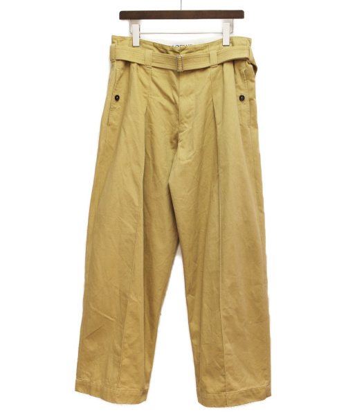 中古・古着通販】LOEWE (ロエベ) 20SS ベルテッドパンツ ベージュ