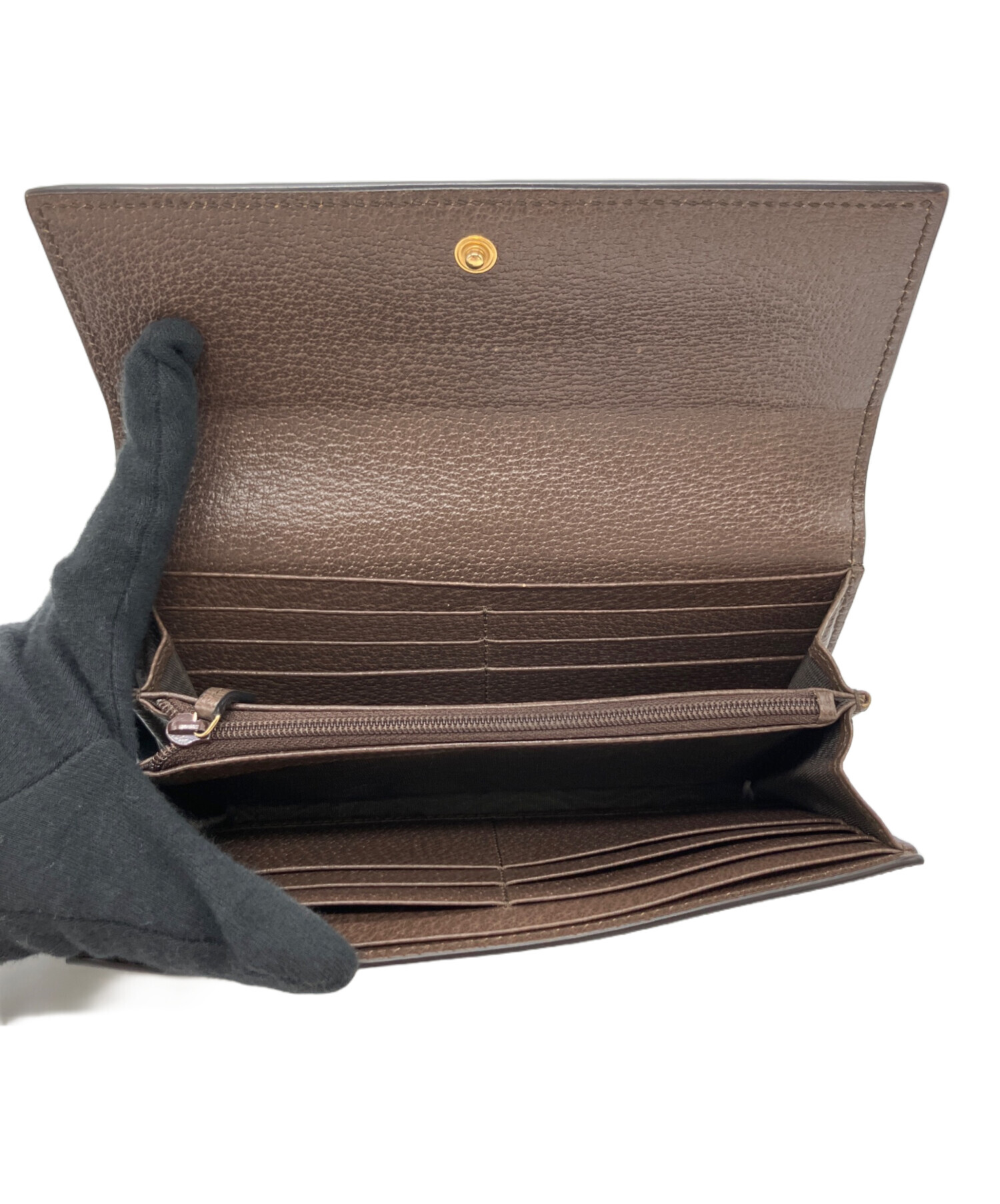 中古・古着通販】GUCCI (グッチ) 長財布 ブラウン｜ブランド・古着通販