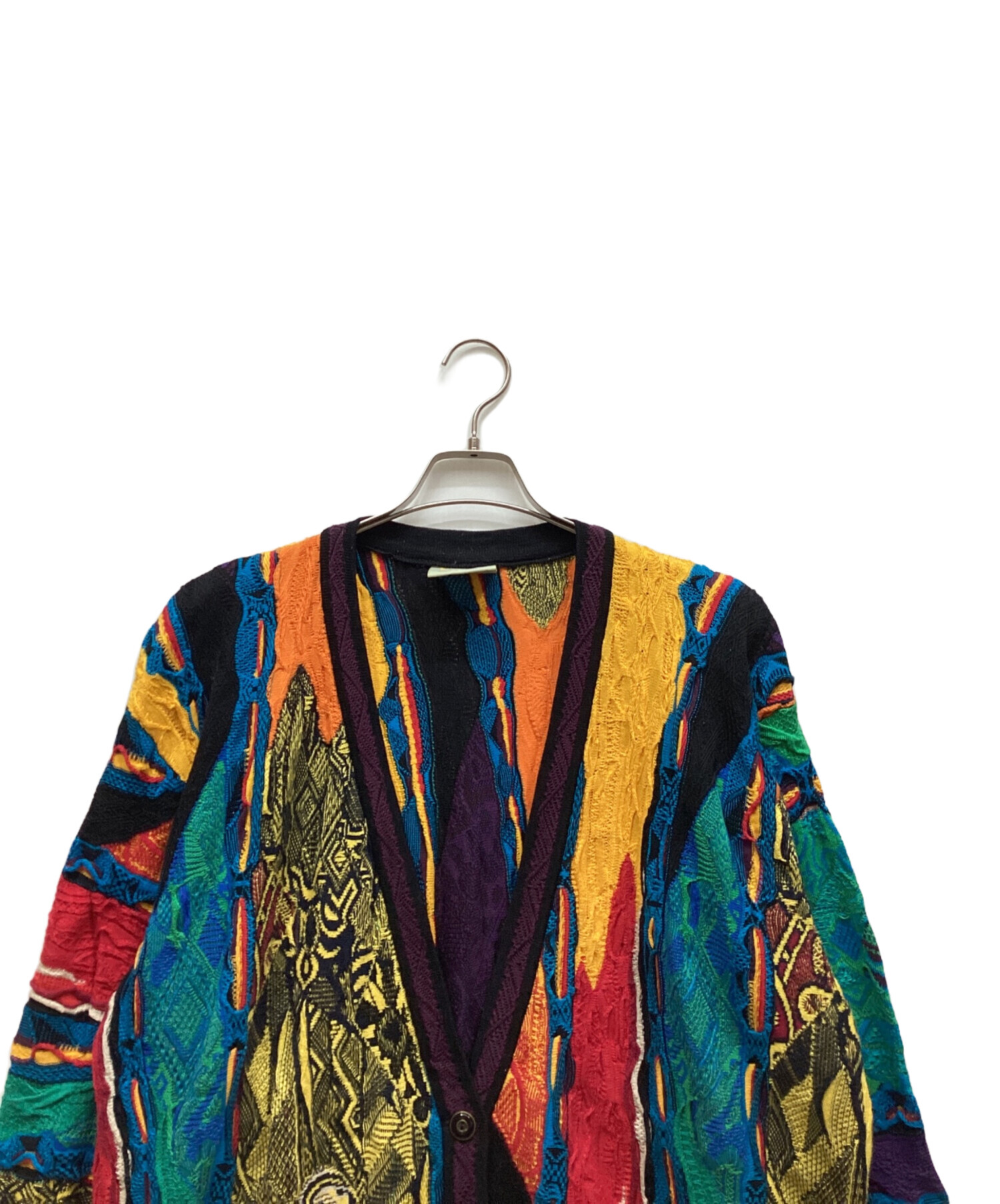中古・古着通販】Coogi (クージー) 3Dニットカーディガン マルチカラー