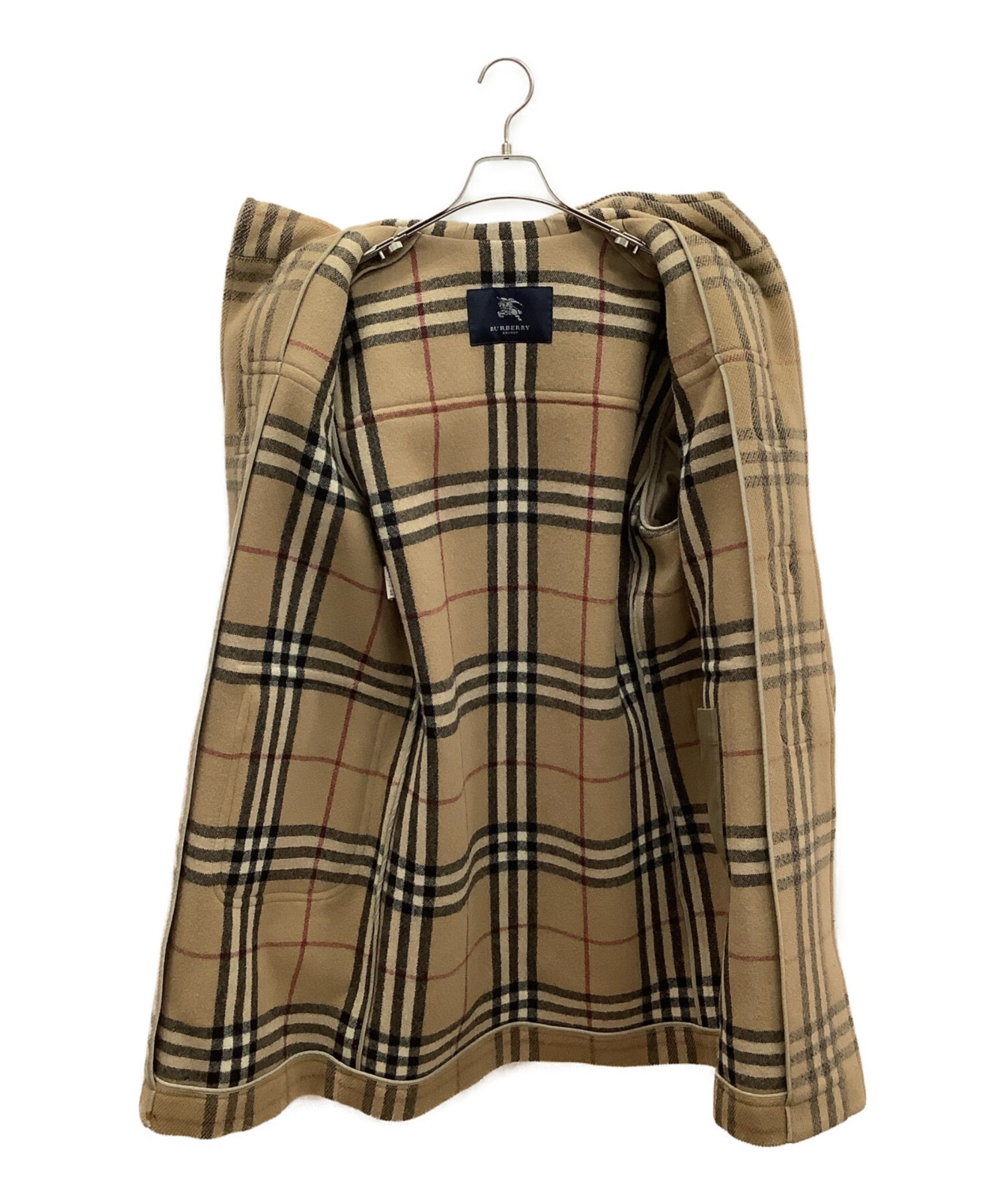 ⭐️美品 BURBERRY ダッフルコート ノバチェック ウール Lサイズ 稀少