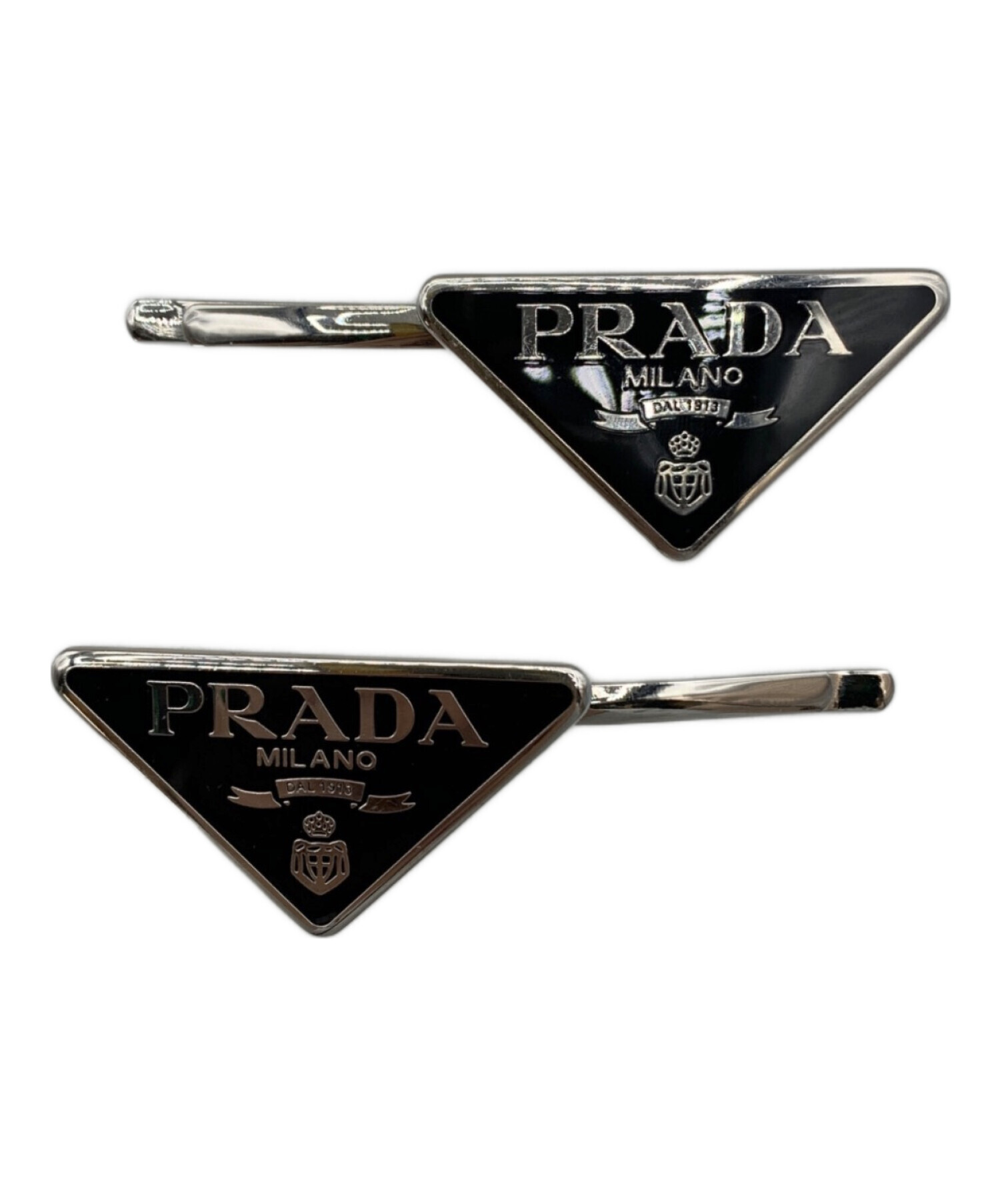 中古・古着通販】PRADA (プラダ) メタルヘアピン ブラック｜ブランド