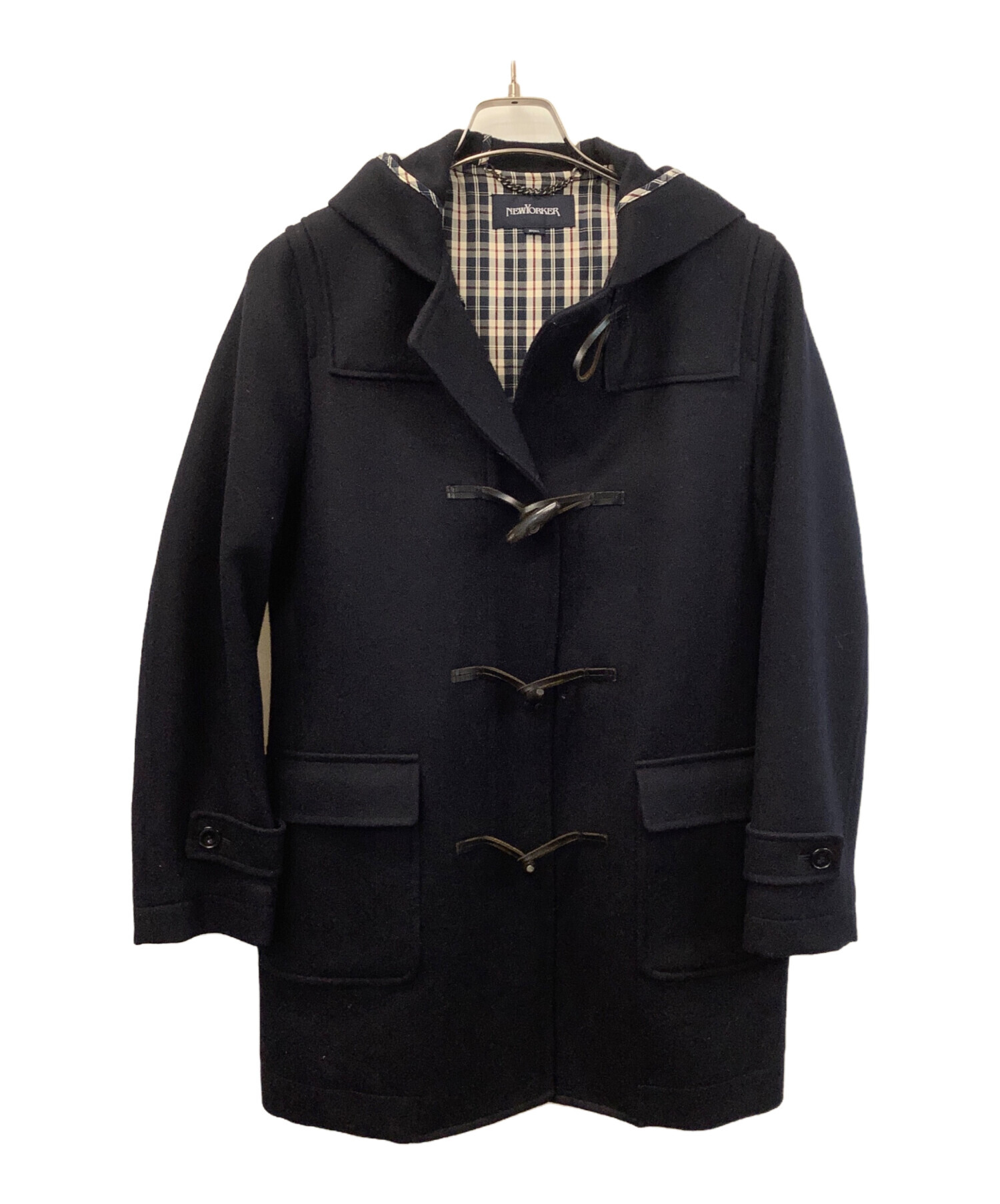 中古・古着通販】NEWYORKER (ニューヨーカー) ダッフルコート ネイビー