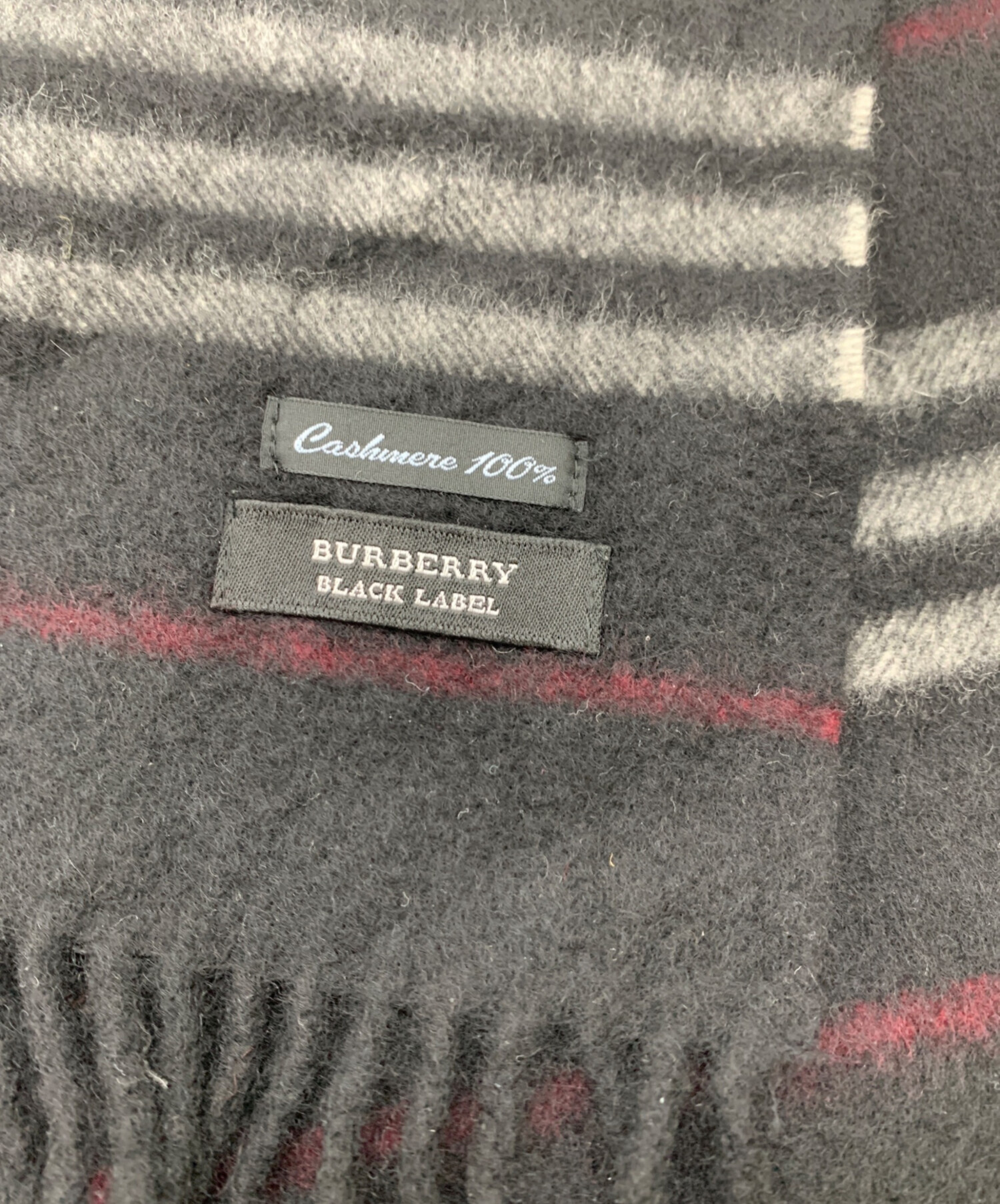 BURBERRY BLACK LABEL カシミヤ100%マフラー、ストール 中古・古着通販