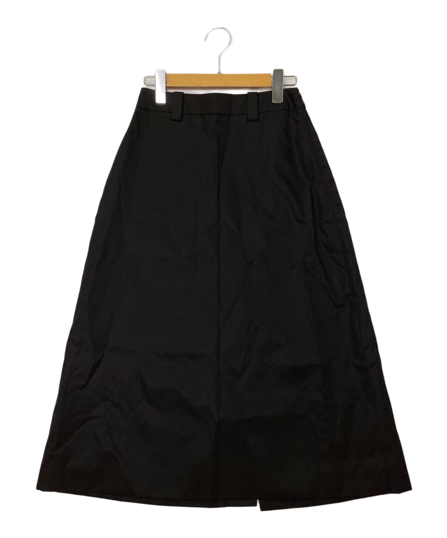 中古・古着通販】PRADA (プラダ) リナイロンスカート ブラック サイズ