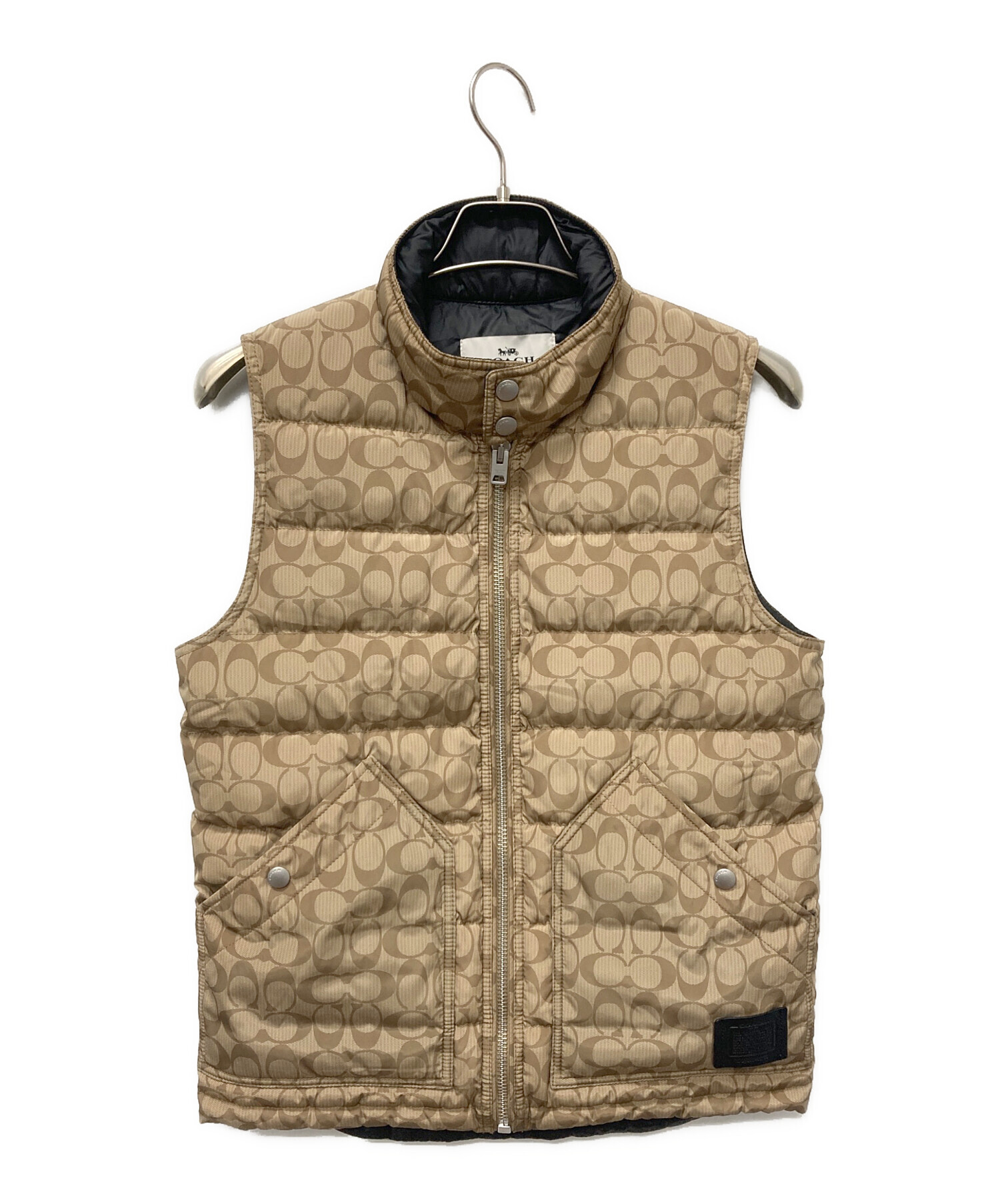 中古・古着通販】COACH (コーチ) ダウンベスト ブラウン サイズ:XS
