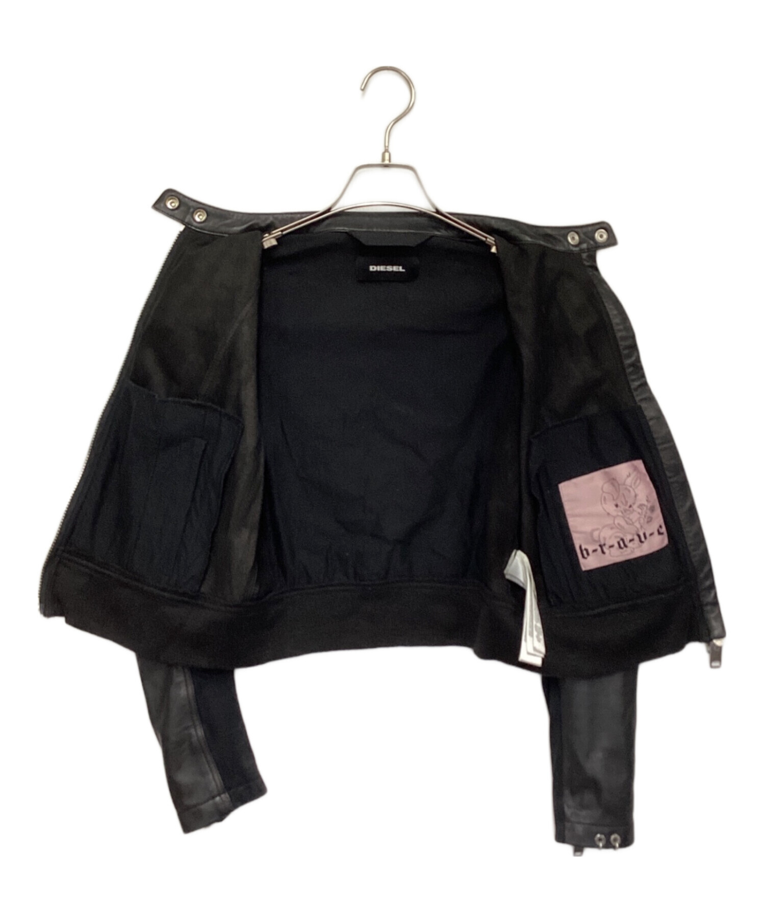 中古・古着通販】DIESEL (ディーゼル) シープスキンレザーライダース