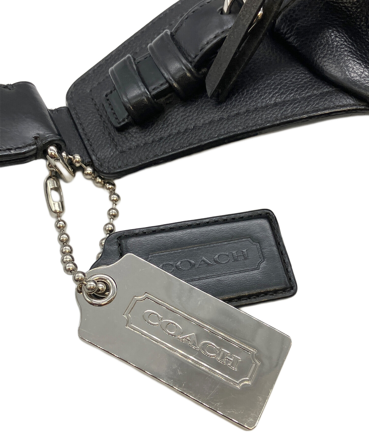 中古・古着通販】COACH (コーチ) トンプソン ボディバッグ ブラック