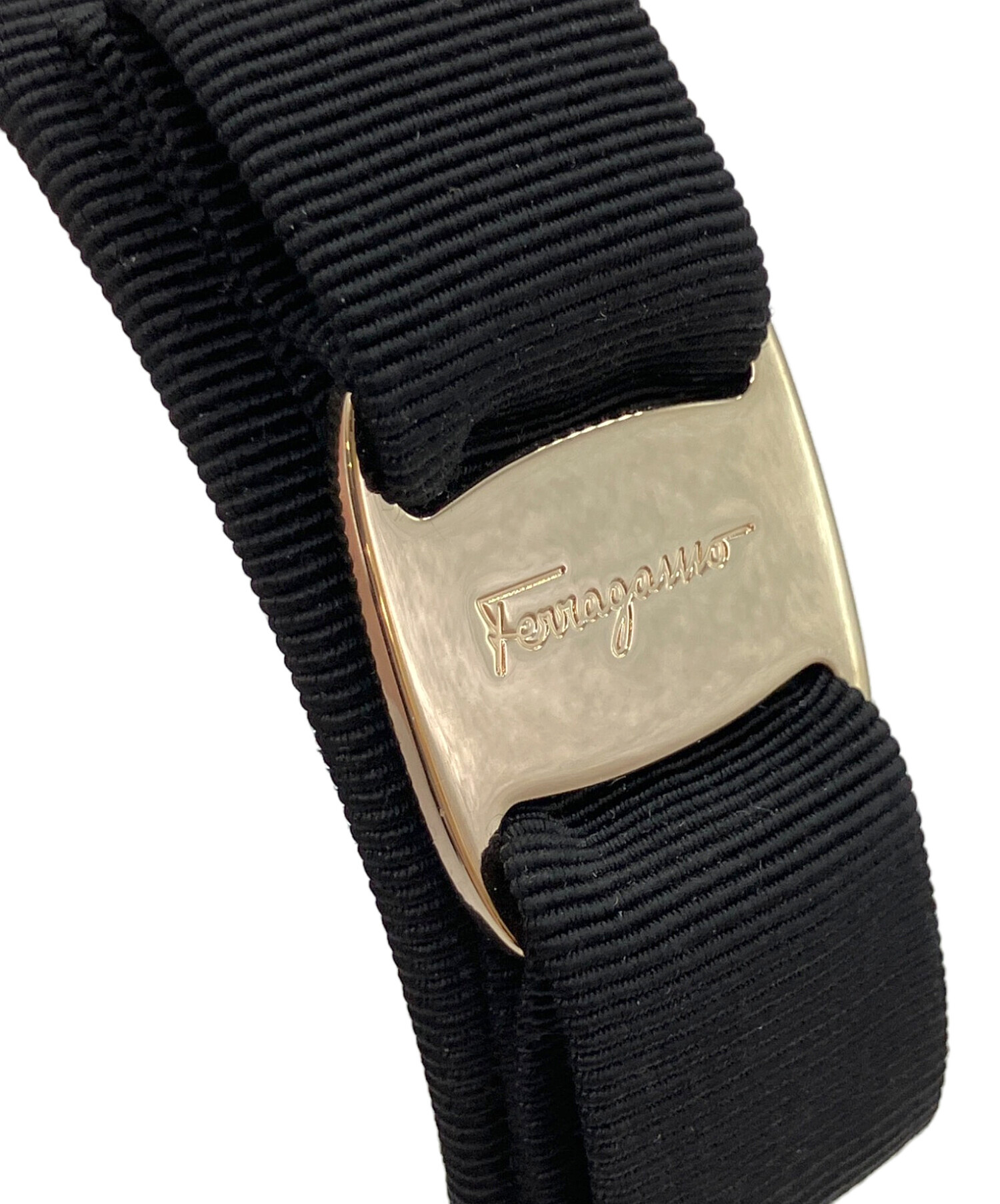 中古・古着通販】Ferragamo (フェラガモ) カチューシャ ブラック