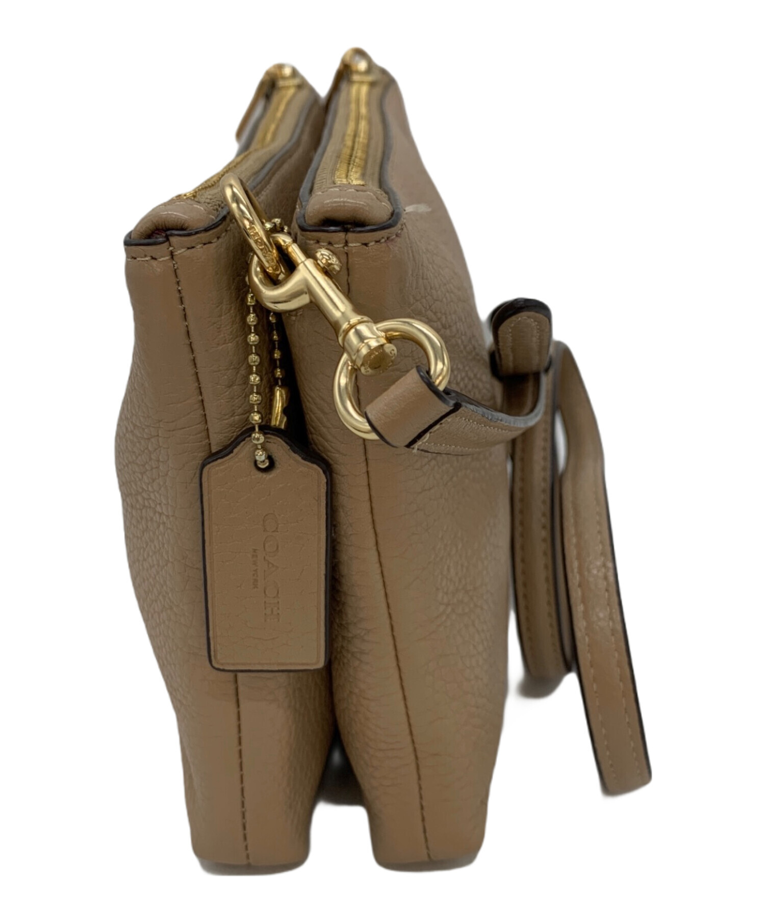 中古・古着通販】COACH (コーチ) ショルダーバッグ ベージュ｜ブランド