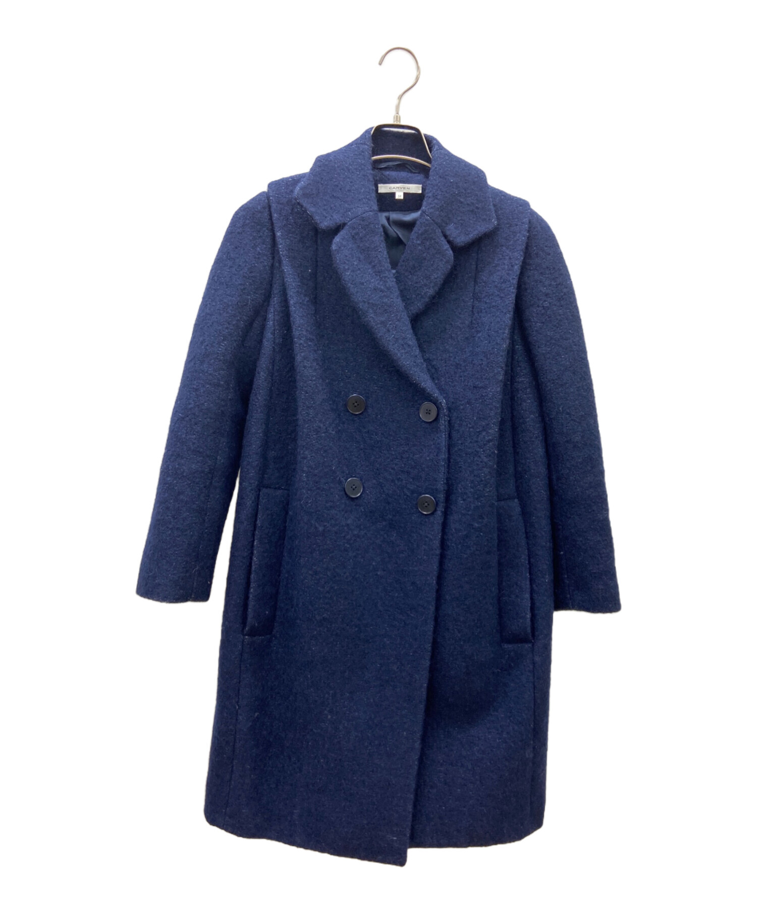 中古・古着通販】CARVEN (カルヴェン) ダブルコート ネイビー サイズ
