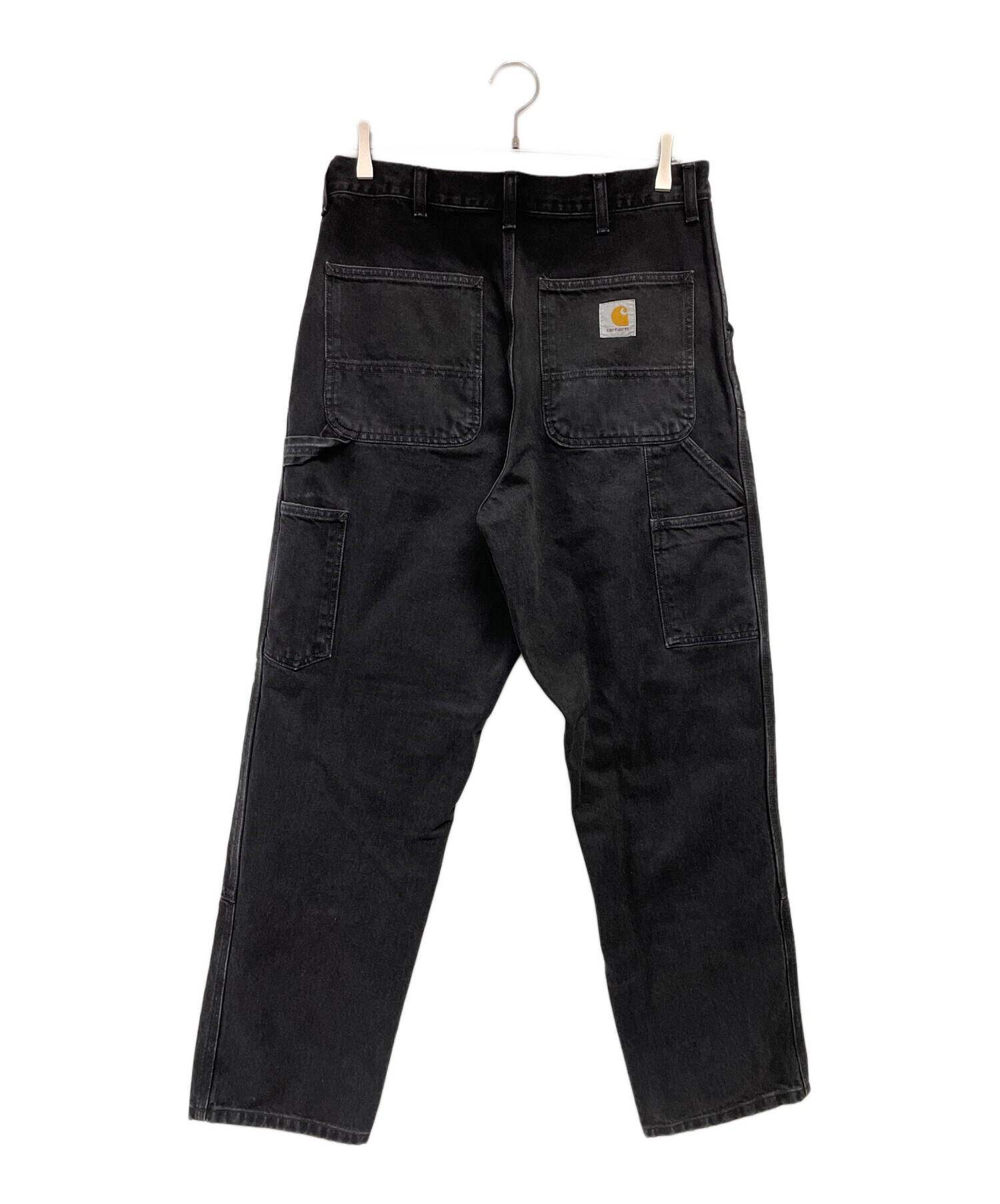 中古・古着通販】CarHartt (カーハート) ダブルニーパンツ ブラック