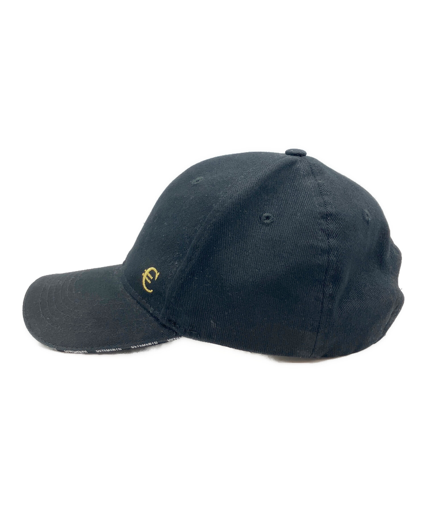 中古・古着通販】VETEMENTS (ヴェトモン) キャップ ブラック｜ブランド