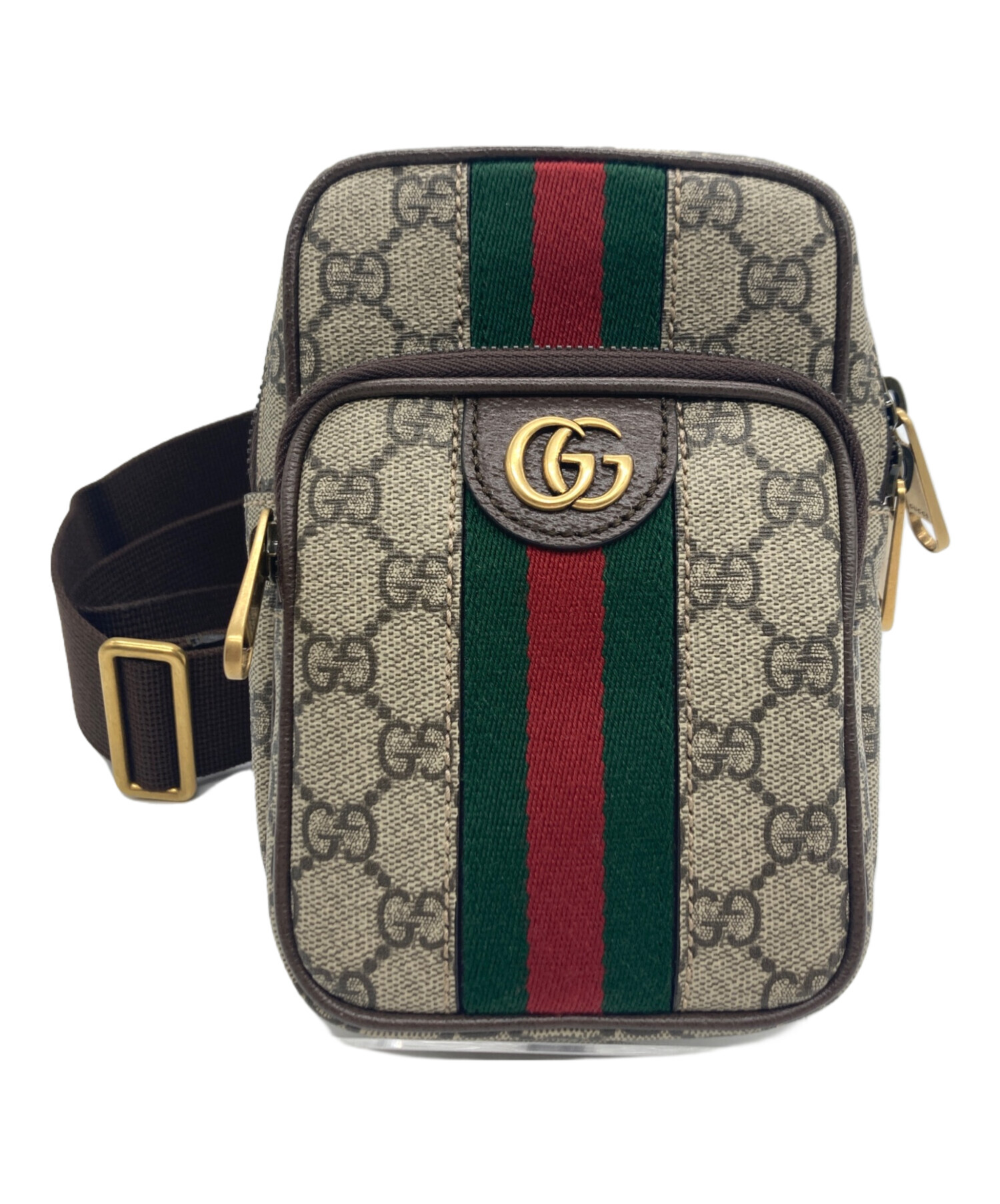 中古・古着通販】GUCCI (グッチ) ボディバッグ GGスプリーム ブラウン