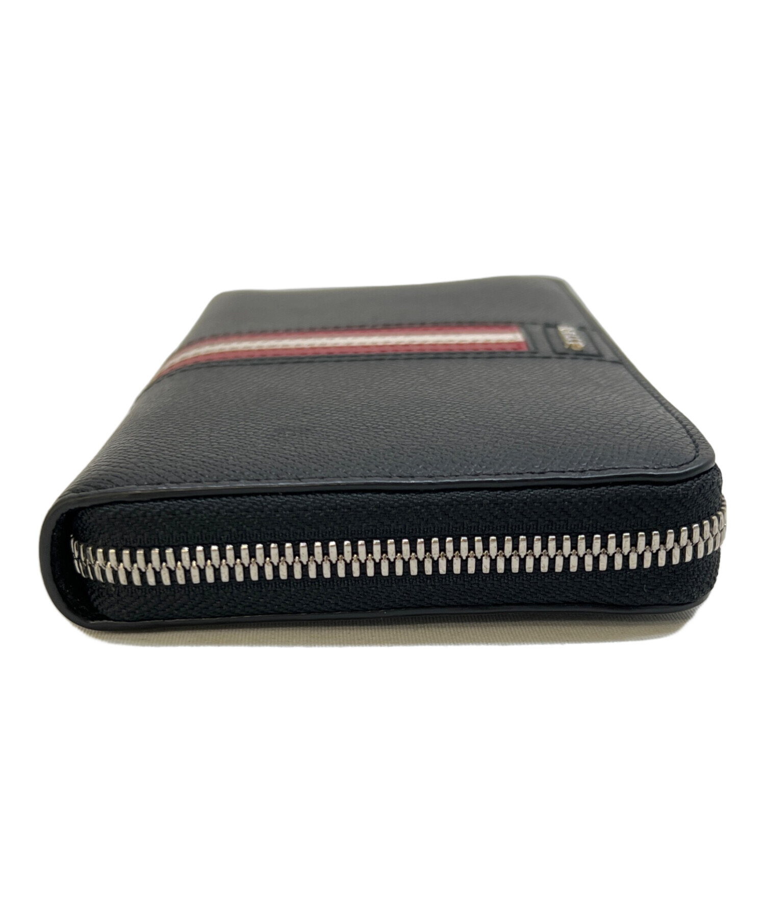 中古・古着通販】BALLY (バリー) ラウンドファスナー長財布 ブラック